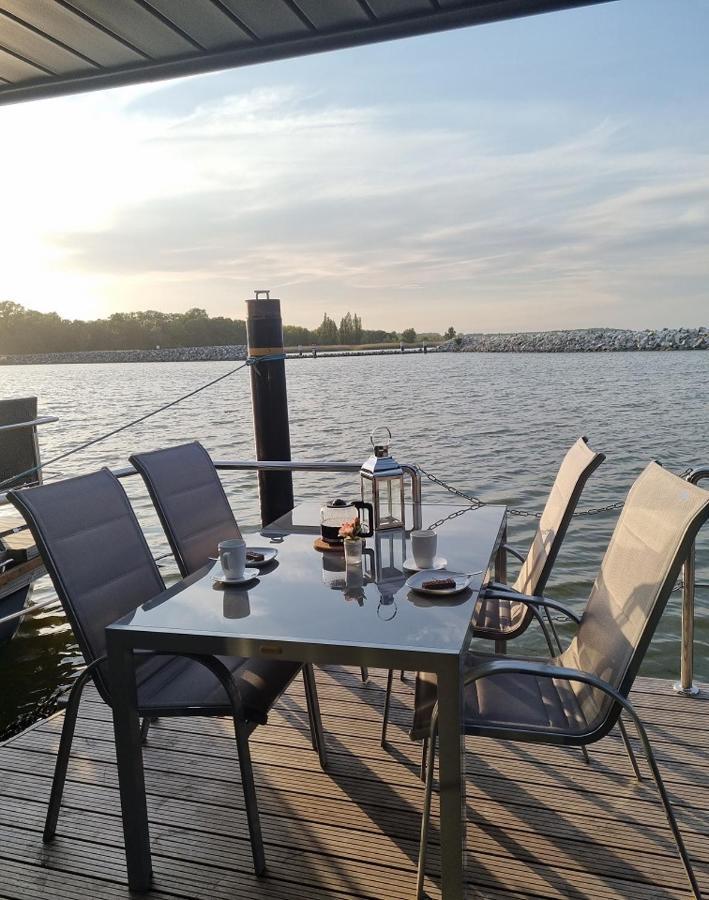 Hausboot Fjord Baltica Mit Dachterrasse In Barth 호텔 외부 사진
