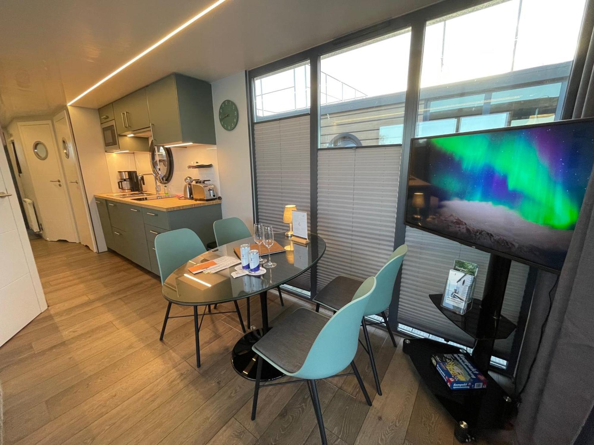 Hausboot Fjord Baltica Mit Dachterrasse In Barth 호텔 외부 사진